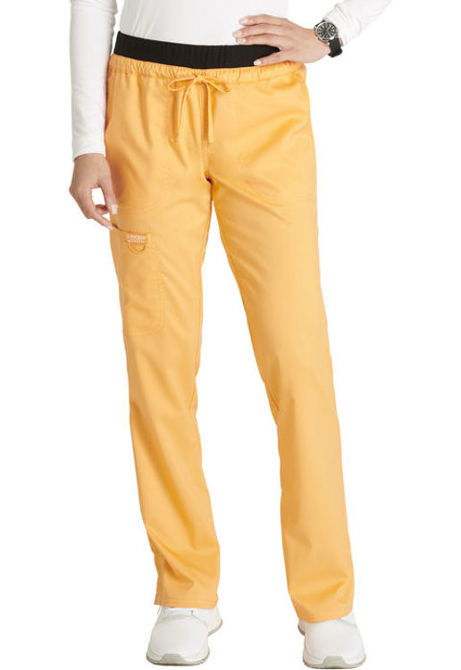 Picture of WW105 - Mid Rise Tapered Leg Drawstring Pant