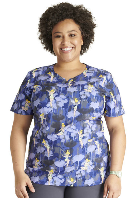 Picture of TF761 - V-Neck Print Top