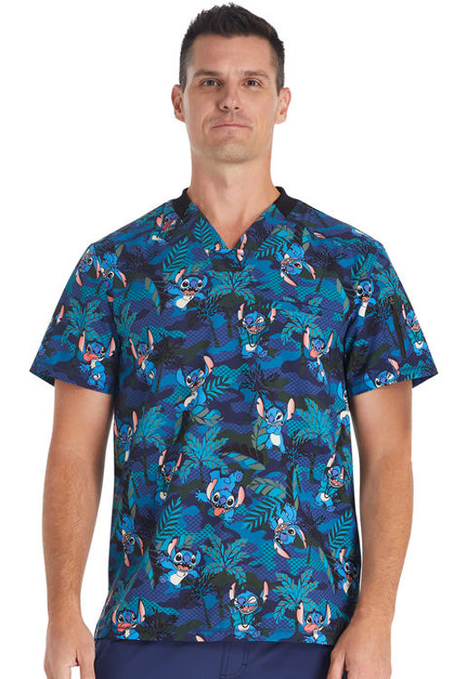 Picture of TF730 - Men's V-Neck Print Top