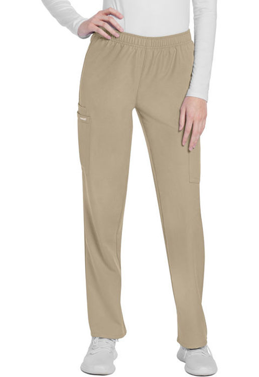 Picture of CK281 - Mid Rise Pull-on Slim Leg Cargo Pant