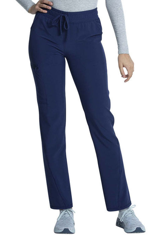 Picture of CKA184 - Mid Rise Drawstring Tapered Leg Pant