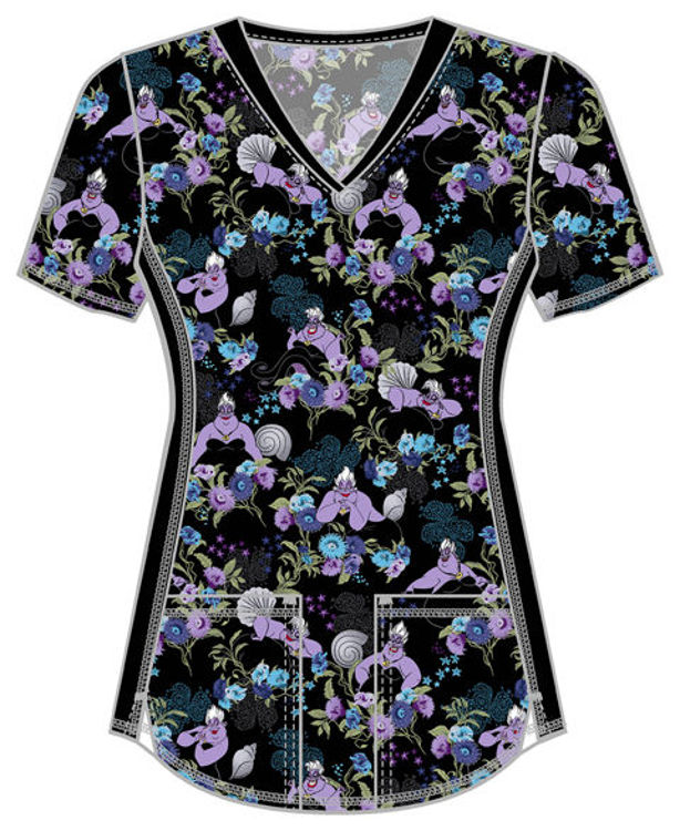 Picture of TF783 - V-Neck Print Top