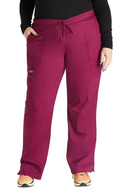 Picture of WW120 - Mid Rise Moderate Flare Drawstring Pant