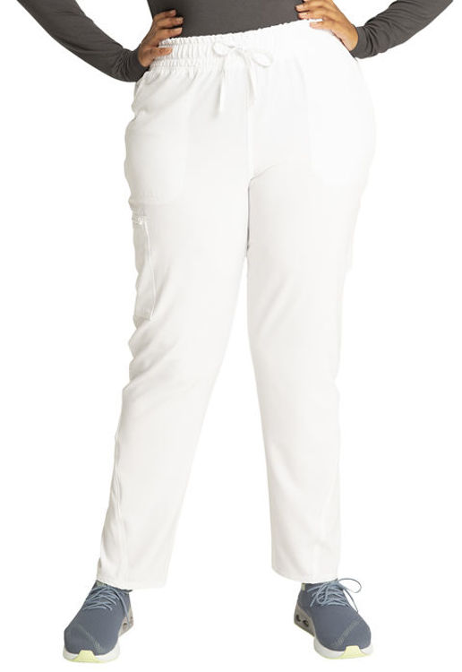 Picture of CKA184 - Mid Rise Drawstring Tapered Leg Pant