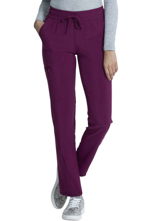 Picture of CKA184 - Mid Rise Drawstring Tapered Leg Pant