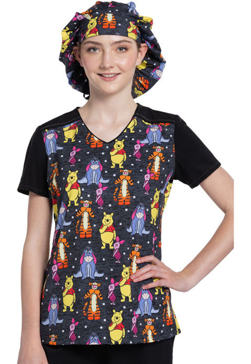 Picture of TF514 - Unisex Print Bouffant Scrubs Hat