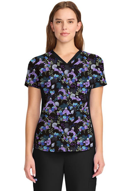 Picture of TF783 - V-Neck Print Top