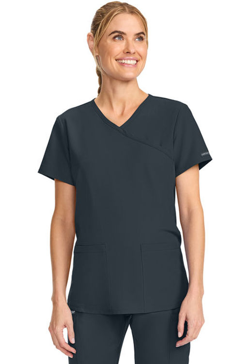 Picture of CK701 - Maternity Mock Wrap V-Neck Top