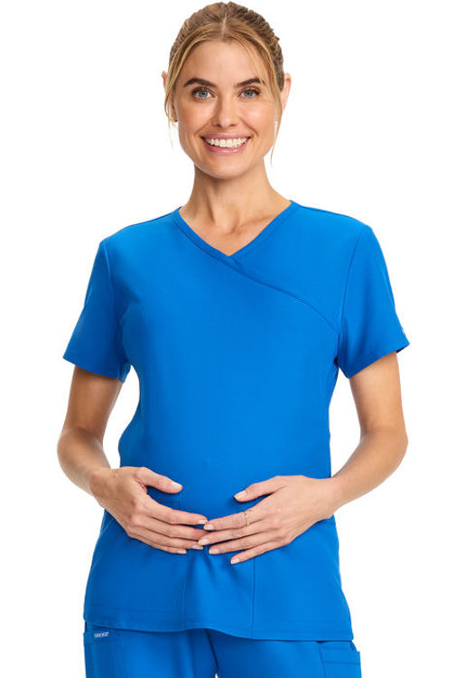 Picture of CK701 - Maternity Mock Wrap V-Neck Top