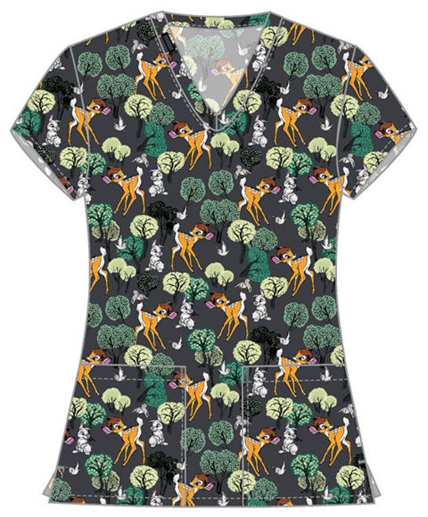 Picture of TF796 - Print V-Neck Top