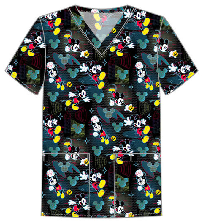 Picture of TF788 - Men's Print  V-Neck Top